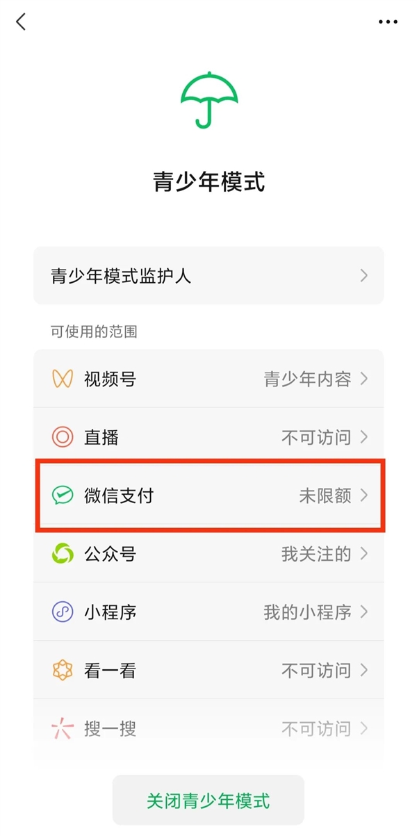 再不怕熊孩子充游戏、打赏了 微信正式推出青少年模式支付限额功能